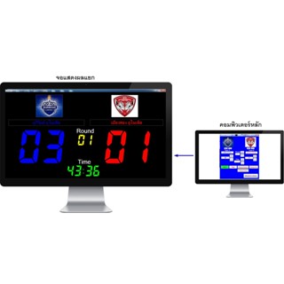 โปรแกรม Score Board V2 (สามารถเพิ่มโลโก้ทีมได้) (Score Board Software)