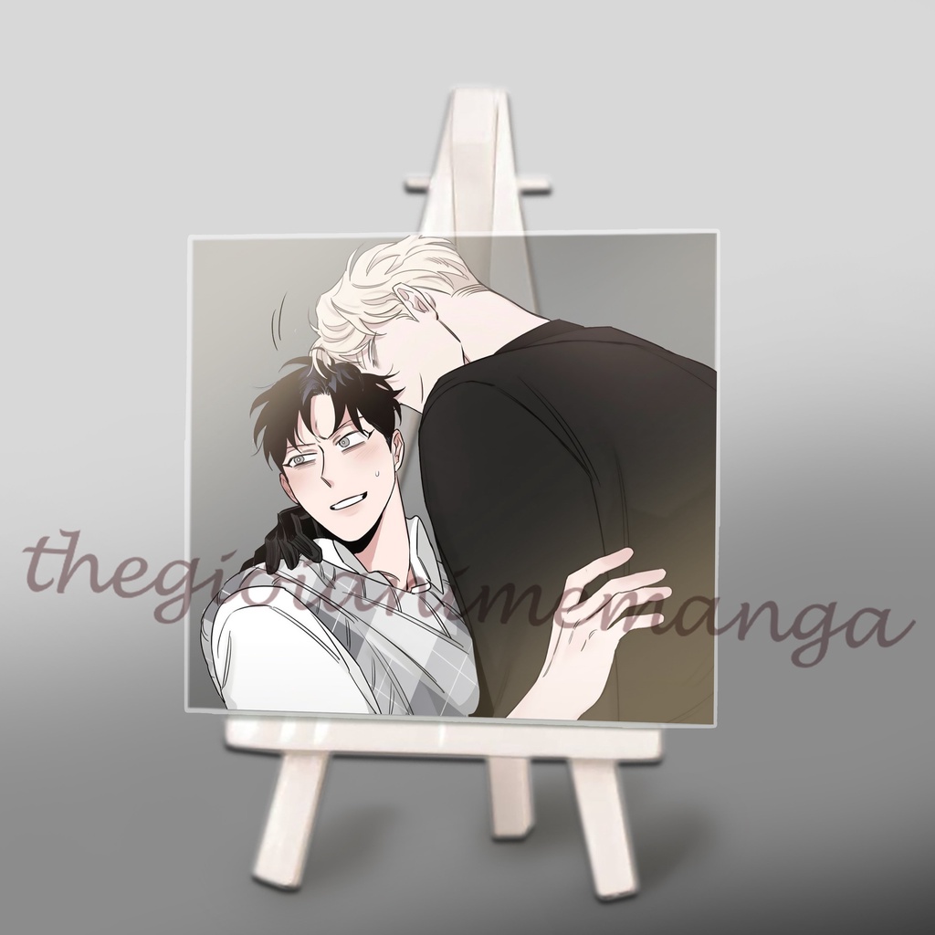 ROSES AND CHAMPAGNE ภาพวาดแก้ว ROSES AND Wine BL manhwa อะนิเมะ chibi อะคริลิค micha ในจอแสดงผลตกแต่
