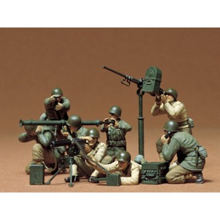 [ชุดโมเดลสเกลประกอบเอง] TAMIYA 35086 1/35 U.S. GUN AND MORTAR TEAM โมเดลทามิย่าแท้ model