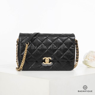 NEW CHANEL MELODY 9 BLACK CAVIAR GHW