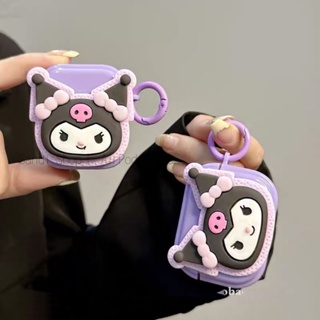 เคสหูฟังบลูทูธไร้สาย TPU แบบนิ่ม ลายคุโรมิ สีม่วง กันกระแทก สําหรับ AirPods 1 2 3 Pro Pro2 AirPods 3 AirPods 2 Pro2