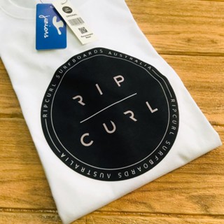 n_v เสื้อยืดแขนสั้น คอกลม ลาย RIPCURL สีขาว pi1