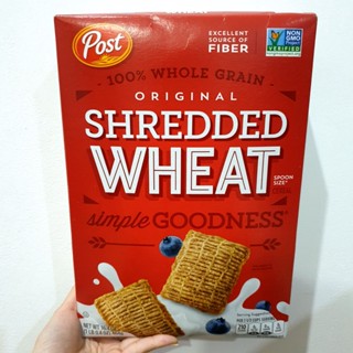 พร้อมส่ง !! Post Shredded Wheat 464g. โพสท์ข้าวสาลีชนิดชิ้นฝอย 464กรัม ข้าวสาลี