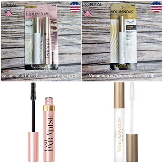 LOreal® Paris Voluminous Primer + Lash Paradise Mascara, Blackest Black ลอรีอัล ปารีส  ไพรเมอร์ และมาสคาร่า