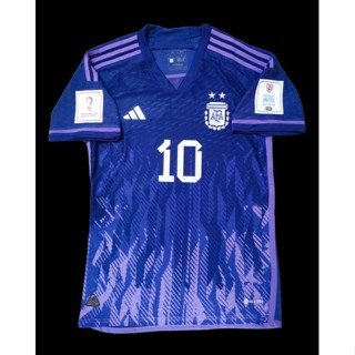 เสื้อทีมชาติอาร์เจนติน่า Away Team World Cup เกรด Player เสื้อฟุตบอลเวอร์ชั่นนักเตะ 2022