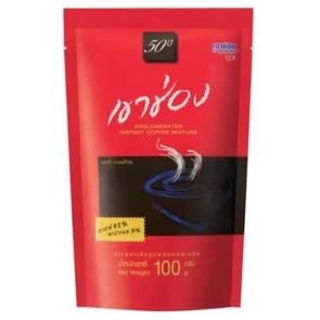 เขาช่องกาแฟเกล็ด100% รสแท้ กาแฟไทย 100กรัม ถุง