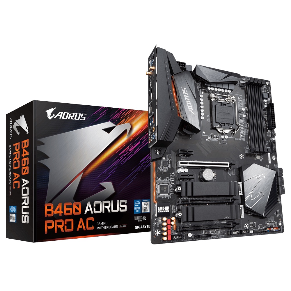 MAINBOARD (เมนบอร์ด) 1200 GIGABYTE B460 AORUS PRO AC WIFI พร้อมส่ง
