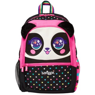 Smiggle Best Budz Classic Backpack แพนด้า ดำชมพู พร้อมส่งในไทย