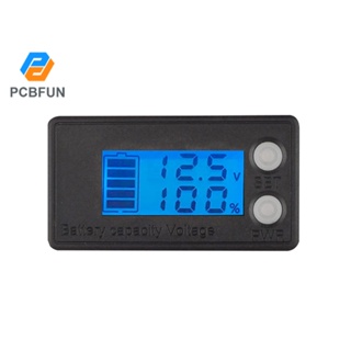 Pcbfun โวลต์มิเตอร์แบตเตอรี่ หน้าจอ LCD กันน้ํา 6133B DC7-68V