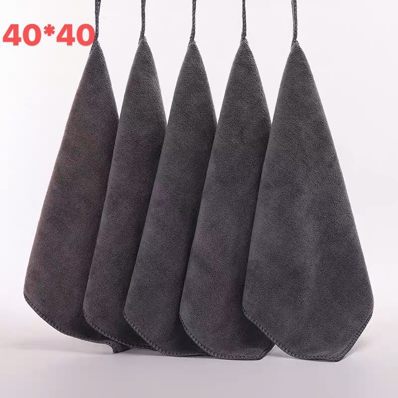 ผ้าเช็ดนาโนเอนกประสงค์ขนาด40*40ซม.#สีเทาแขวนได้#สีน้ำตาลไม่มีแขวน