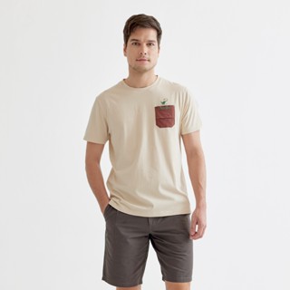 Khaki Bros. - Round Neck T-Shirt - เสื้อยืดคอกลมแขนสั้น - KM22K050