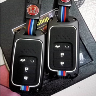 เคสโลหะดำด้านรีโมทรถ Honda Smart Key Gen 10 แบบ  2, 3 และ 4 ปุ่ม แถมหัวกุญแจตรงรุ่น ไว้เข้าเกียร์ว่าง