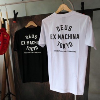 เสื้อยืดแขนสั้นลําลอง พิมพ์ลาย deus MACHINA TOKYO ขนาดใหญ่ แฟชั่นสําหรับผู้ชาย และผู้หญิง