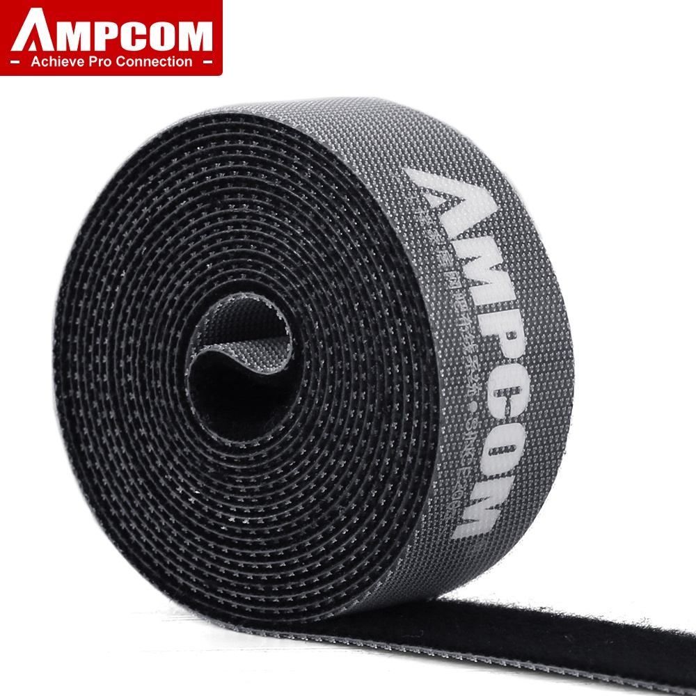AMPCOM ผูกสายเคเบิลแบบตะขอและห่วง: ที่เก็บสายเคเบิล, เครื่องม้วนลวด, คลิป, ที่ใส่หูฟัง, ตัวป้องกันสายเมาส์ - การจัดการสายเคเบิลสําหรับโทรศัพท์มือถือ