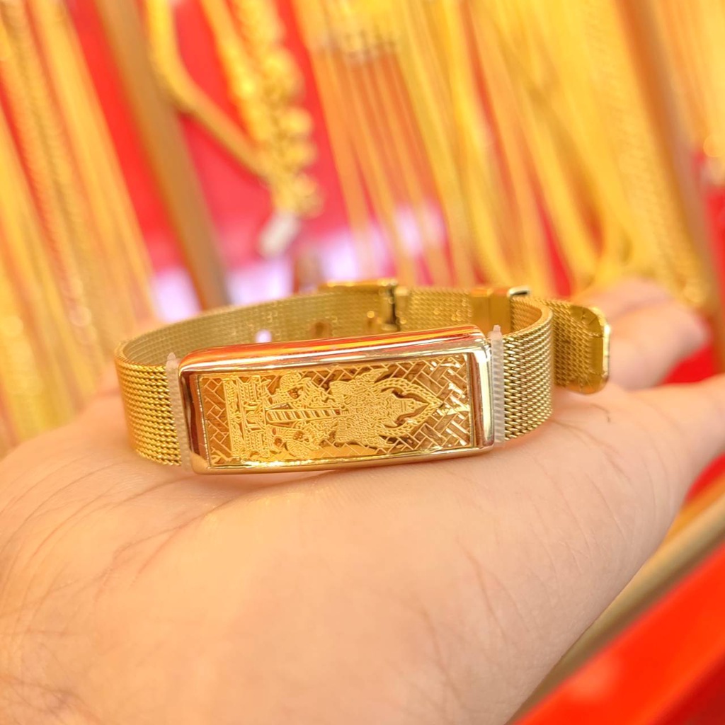 กำไลสายนาฬิกา กำไลท้าวเวสสุวรรณ แผ่นทองแท้ 0.2 กรัม ทองคำแท้ 99.99%  #ข้อมือสายมู #ข้อมือท้าวเวส ห้ามพลาด มีใบรับประกัน