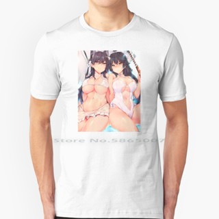 [S-5XL]Atago &amp; Takao ( Hentai ) T Shirt 100% Cotton Thicc Girls Game Lewd Sexy Big Boobs Big Tits Atago Takao Ecchi_40