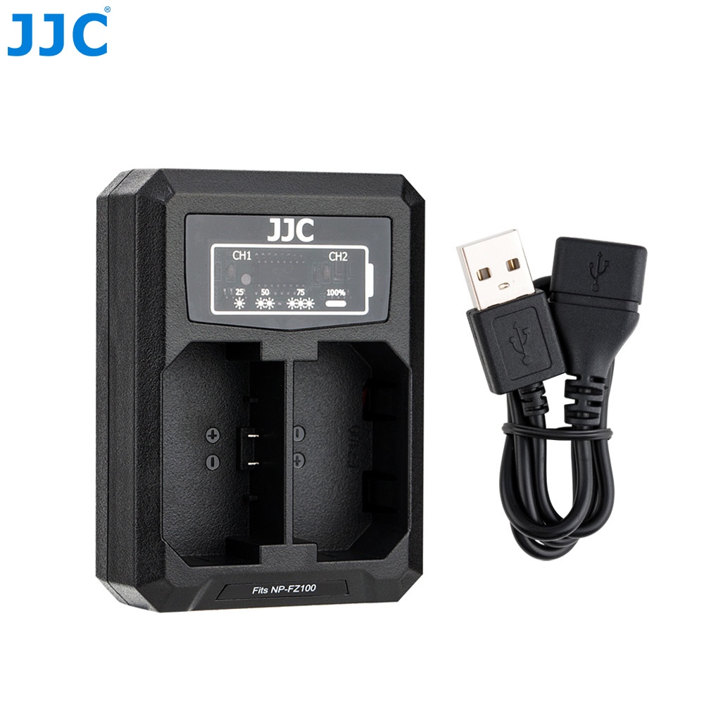 ที่ชาร์จแบต SONY NP-FZ100 USB Battery Charger จาก JJC DCH-NPFZ100UE Sony A7M4 A7RV A1 A7C A7RIV A9II