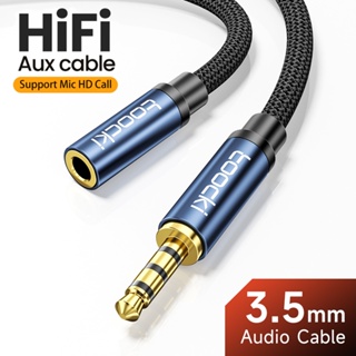 สายเคเบิ้ล AUX 3.5 มม. Male To Female Audio Cable HIFI หูฟังขยายสายเคเบิลรองรับไมค์