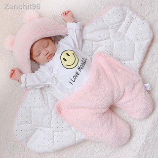 พร้อมส่ง✻Baby Hug Quilt ทารกแรกเกิดฤดูใบไม้ร่วงและฤดูหนาวหนากระเป๋าผ้านวมทารกแรกเกิด Anti-Startle Swaddle 0-3-6 เดือน