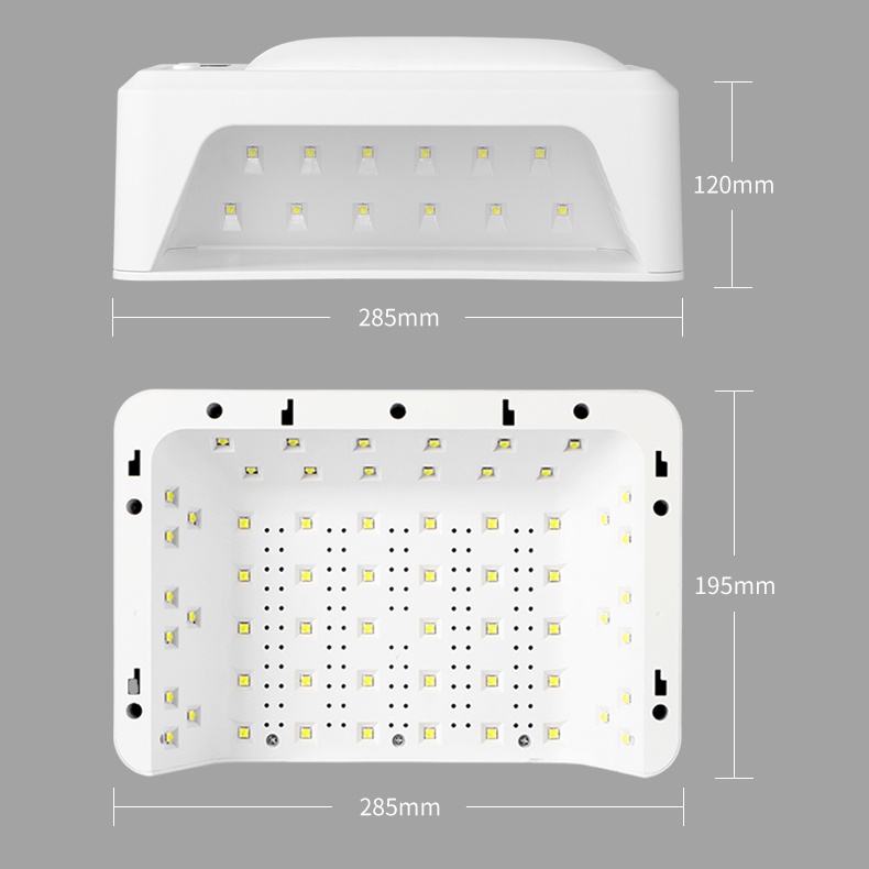 เครื่องอบเล็บเจล SNRQI T8 72W UV/LED มีเบาะในตัว รูปที่ 7