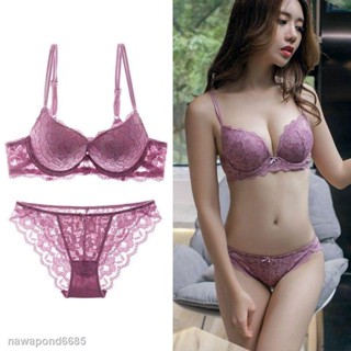 ❧●เสื้อชั้นในแฟชั่นสตรีผ้าลูกไม้เซ็กซี่ bra suit/single v 010