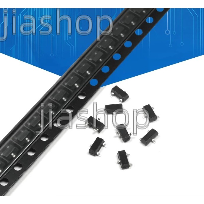100PCS 2N7002LT1G 2N7002 SOT-23 SMD 706 MMBT2907A 2F 2N2222 1P 2N3904 1AM 2N3906 2A 2N5551 G1 G1 M22