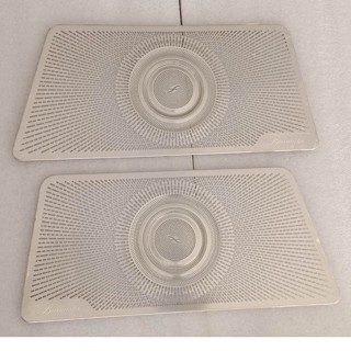 Car styling Door Stereo Speaker decoration auto Tweeter cover Sticker Trim For Mercedes Benz 1คุ๋ ซ้าย+ขวา/L+R