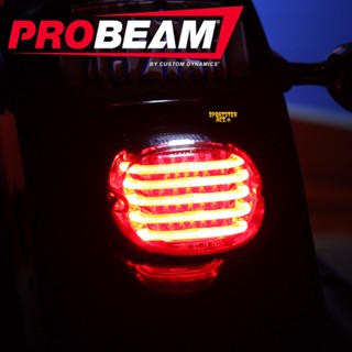 **ฟรีส่งผ่อน0%** Custom Dynamics - ProBEAM Low Profile LED Taillight ไฟท้ายสำหรับ Harley Low Rider S ST Touring