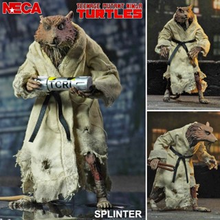 งานแท้ NECA TMNT Teenage Mutant Ninja Turtles 1990 เต่านินจา ขบวนการมุดดินนินจาเต่า Splinter สปลินเตอร์ ฟิกม่า Figma