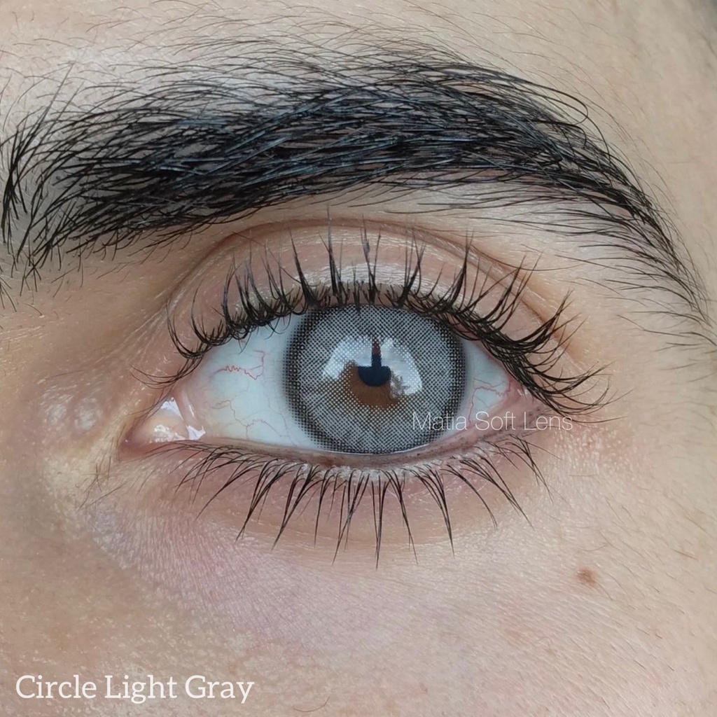 รุ่น Circle Light Gray คอนแทคเลนส์สายฝอ (มีค่าสายตา)