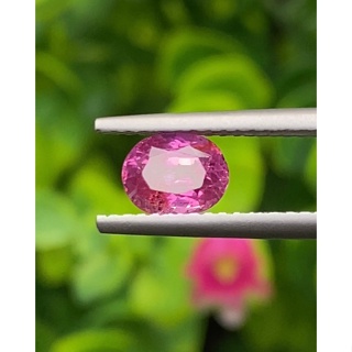 พลอย ชมพู พิ้ง แซฟไฟร์ Pink Sapphire ดิบ Unheated 1.08 กะรัต (Cts.) พลอยแท้ อัญมณีมงคลประจําวันเกิด เครื่องประดับพลอย