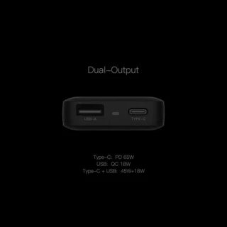 Orsen By Eloop รุ่น C13 Apapter หัวชาร์จเร็ว 2 พอร์ต GaN PD 65W (USB/Type-C) พับได้ 90 องศา