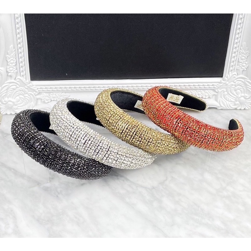 📮พร้อมส่ง🇹🇭 คาดผม เพชรจัมโบ้พันเพชรเพรชแน่นๆ💕