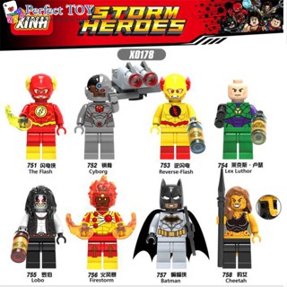 PS DC Comics Super Heroes Minifigures Compatible Batman Superman Flash Green Lantern Justice League Building Blocks