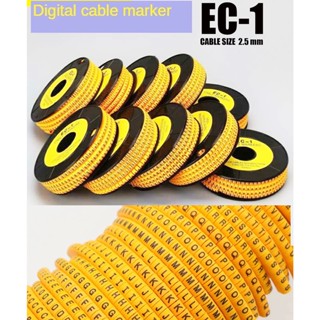 วายมาร์ค Cable Markers วายมาร์คเกอร์สายไฟ  เหมาะสำหรับสายขนาด 1.5sq.mm - 3.0sq.mm วายมาร์คเกอร์สาย 20 ตัว