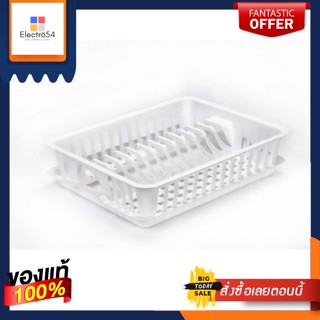 dish rack ชั้นคว่ำจาน พลาสติก MINI มีถาดรอง