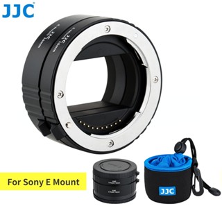 JJC ชุดแหวนอะแดปเตอร์เลนส์มาโคร เมาท์ E อัตโนมัติ สําหรับกล้องมิเรอร์เลส Sony A7R5 A7M4 A7S3 A9 A7R V A7M IV A7S III II A7C A9 II