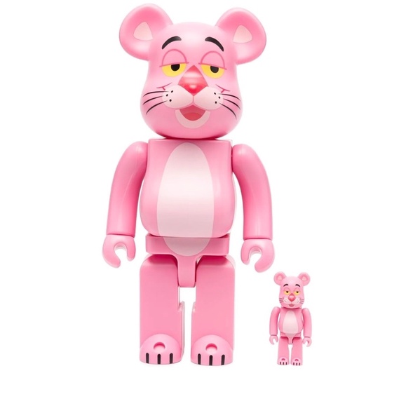 BE@RBRICK Pink Panther 400% and 100%