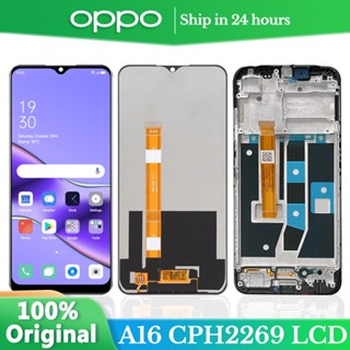 6.52&amp;quot; อะไหล่หน้าจอสัมผัส LCD พร้อมกรอบ สําหรับ OPPO A16 2021 CPH2269 A16 A16s CPH2271