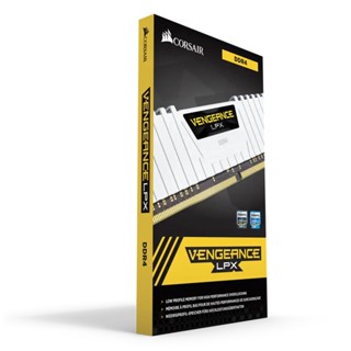 CORSAIR VENGEANCE LPX 16GB (2 x 8GB) DDR4 3200MHz C16 - WHITE CMK16GX4M2B3200C16W