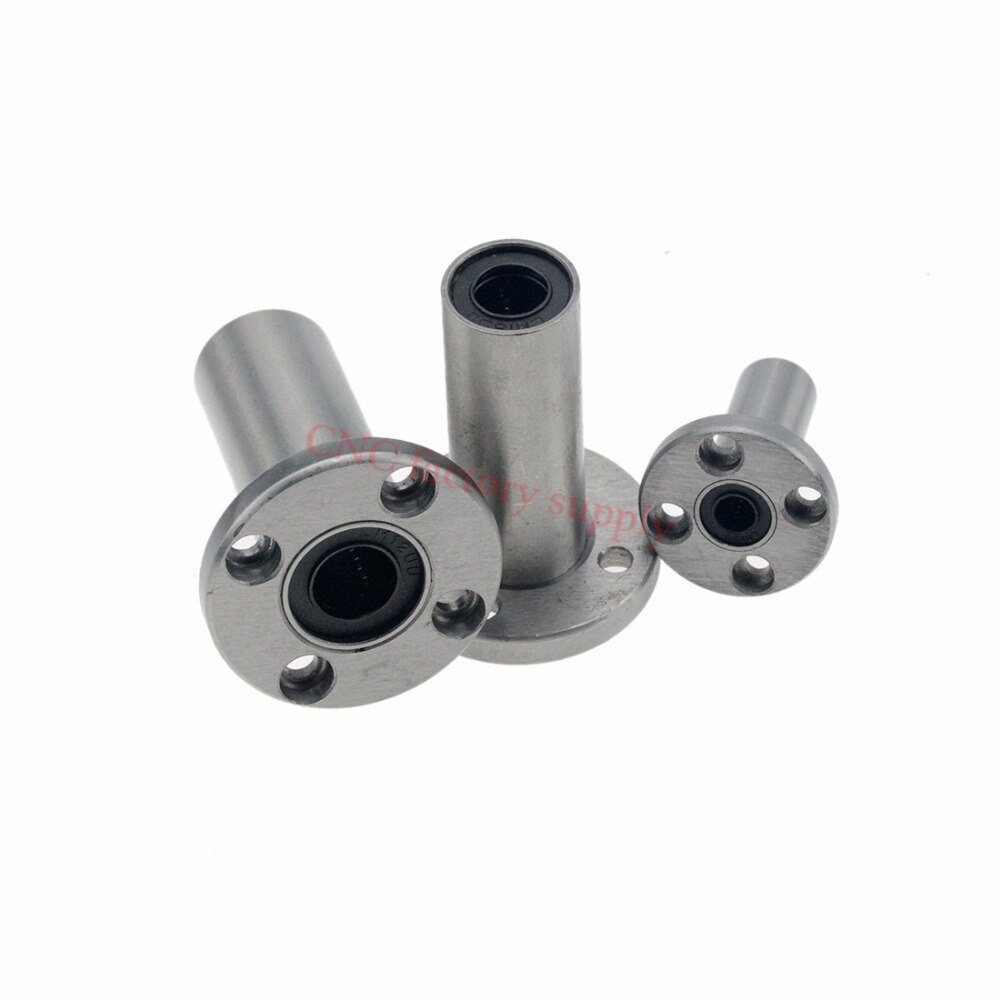 1 ชิ้น LMF10LUU LM8LUU LM6UU LM12UU LM8UU LM16UU LM20UU LM25UU 10 มม. หน้าแปลนแบริ่งเชิงเส้น CNC สำห