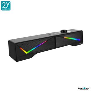 Tsunami - N-167 RGB Sound Bar Speaker Black