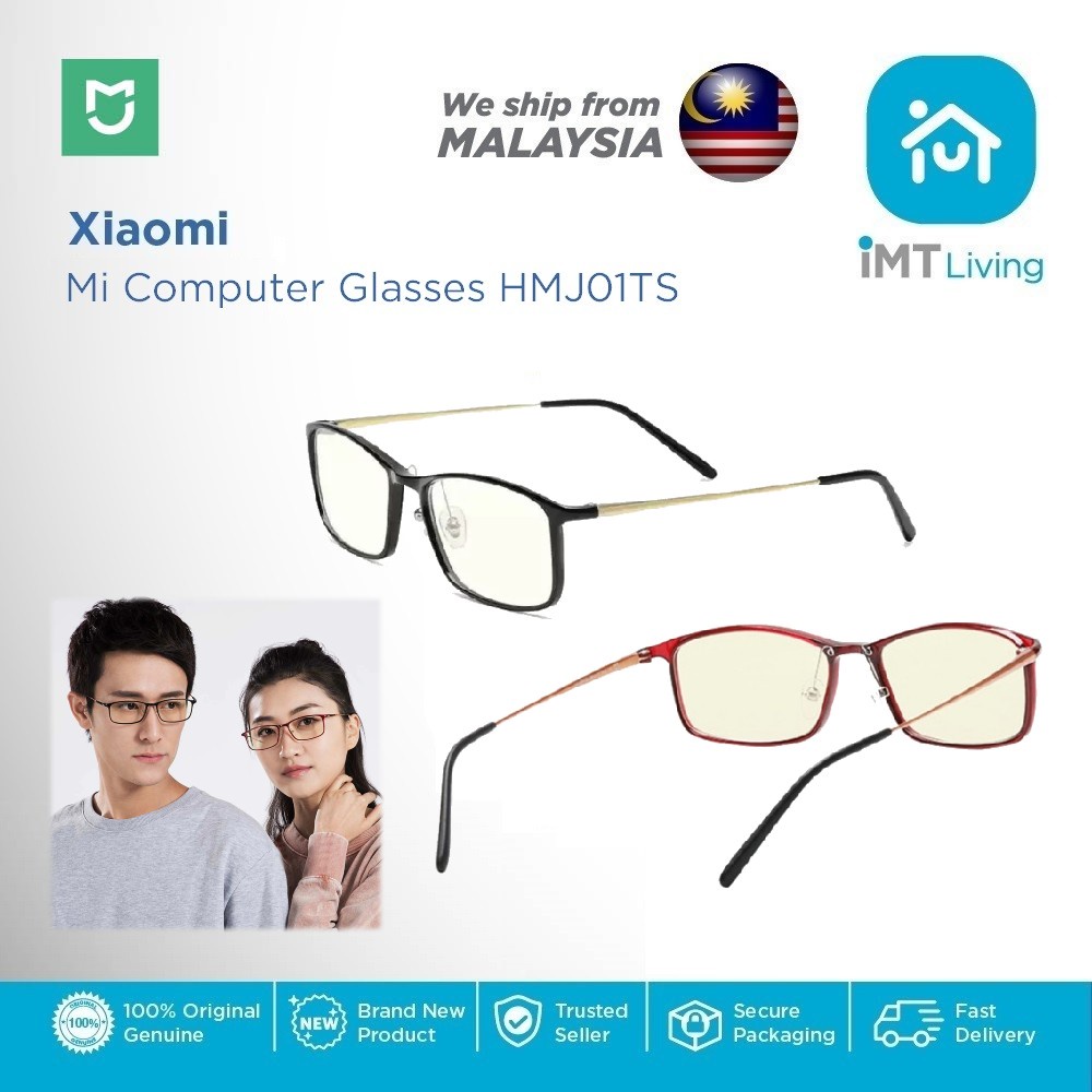Xiaomi Mi แว่นตาคอมพิวเตอร์ HMJ01TS อัตราการปิดกั้นแสงสีฟ้า 40% แว่นตาป้องกันแสงสีฟ้า TR90 กรอบเลนส์