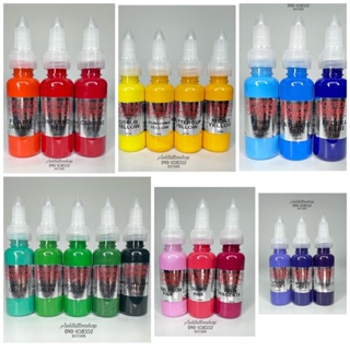 หมึกสัก สีสัก อเควียส AQUEOUS INK 1ออนซ์ สีแท้