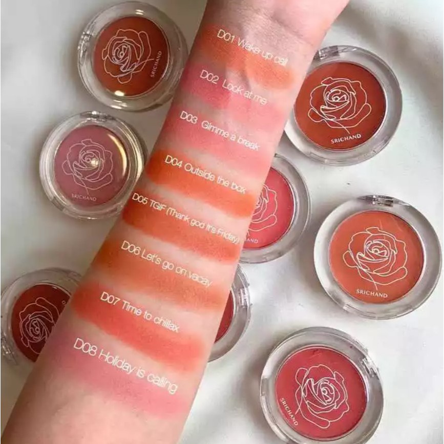 Srichand Blush Of The Day 4.5g ( Refill ) ศรีจันทร์ บลัช ออฟ เดอะ เดย์ 4.5 กรัม ตลับจริง และ แบบรีฟิ