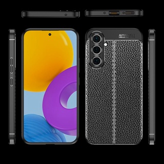 เคสโทรศัพท์ซิลิโคน TPU แบบนิ่ม ผิวลิ้นจี่ กันกระแทก สําหรับ Samsung Galaxy A54 5G