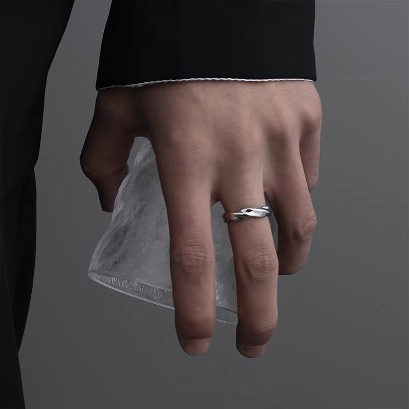 ต่างหูแหวน ชุบเงิน ดีไซน์เรียบง่าย ระดับไฮเอนด์ เข้ากับทุกชุด - รูปที่ 2