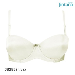 Jintana เสื้อชั้นใน (เสริมโครง) รุ่น Basic Bra รหัส JB2859 สีขาว