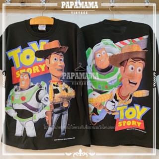 [ TOY STORY ] Original BOOTLEG OVERPRINT CARTOON เสื้อการ์ตูน  Disney papamama vintage shirt