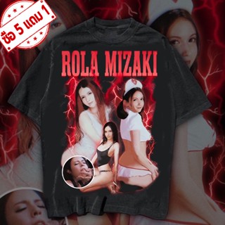 เสื้อยืดผ้าฝ้าย เสื้อดารา AV Rola mizaki หรือ Rola takizawa ที่หลายคนรุ้จัก ป้าย Hiptrack จะเป็นตะเข็บเดี่ยวผ้าหนาค_39